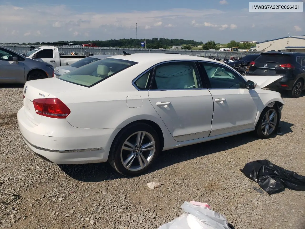 2015 Volkswagen Passat Se VIN: 1VWBS7A32FC066431 Lot: 62383285