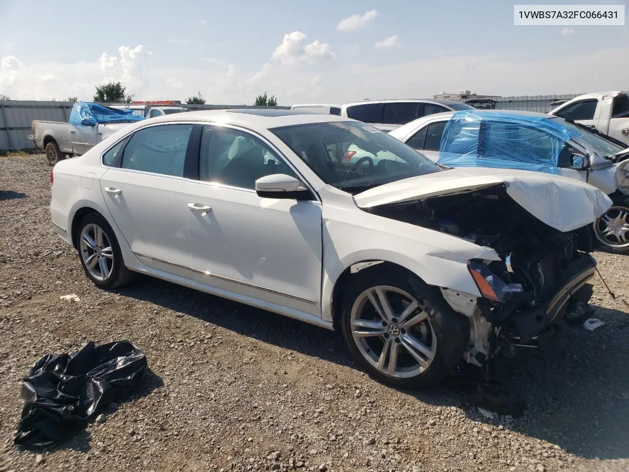 2015 Volkswagen Passat Se VIN: 1VWBS7A32FC066431 Lot: 62383285