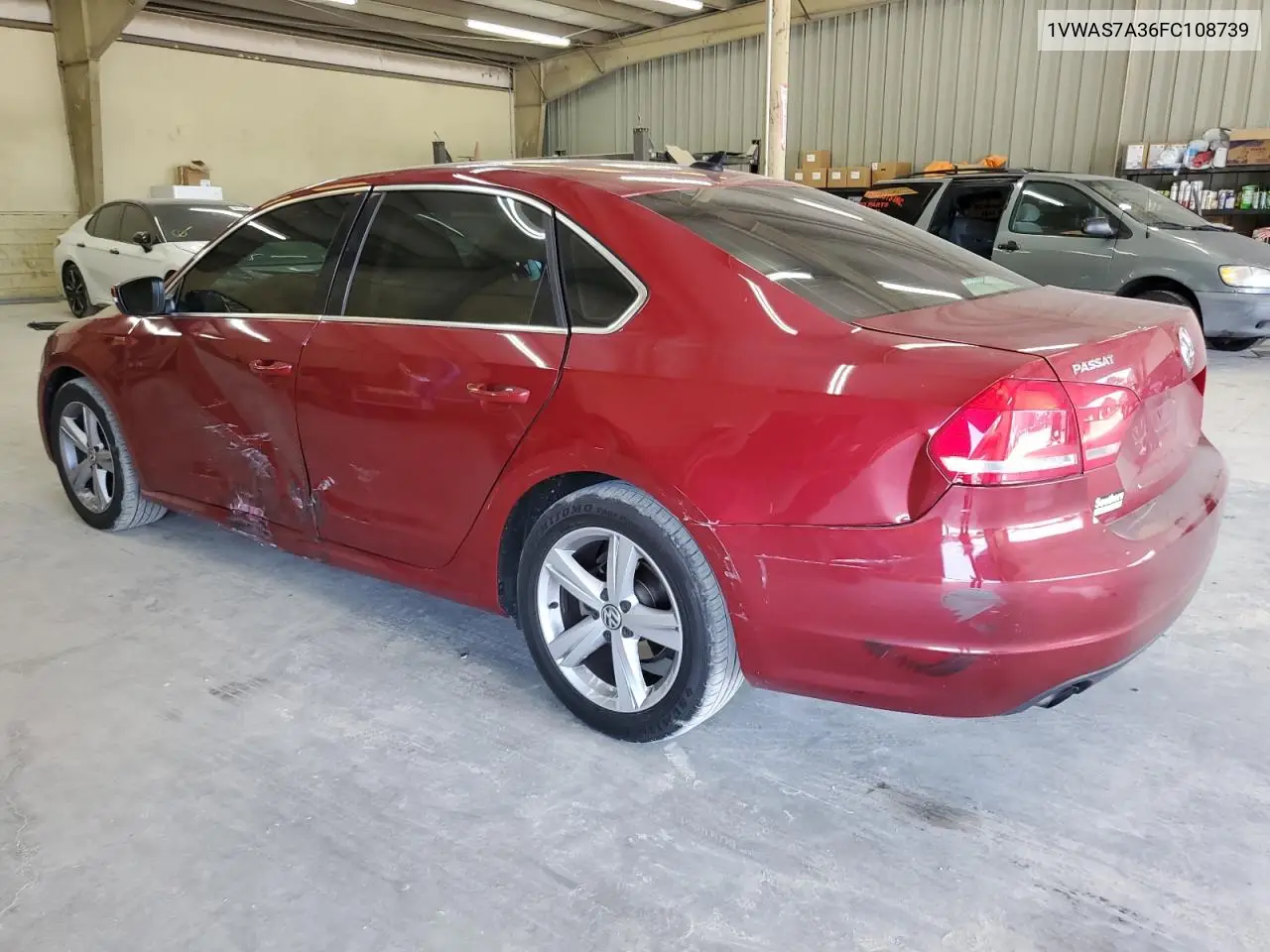 2015 Volkswagen Passat S VIN: 1VWAS7A36FC108739 Lot: 62582565