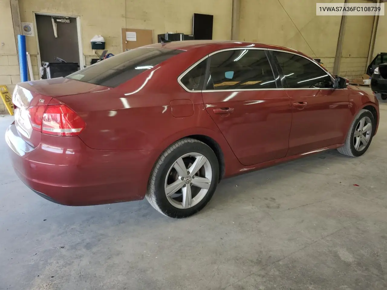 2015 Volkswagen Passat S VIN: 1VWAS7A36FC108739 Lot: 62582565