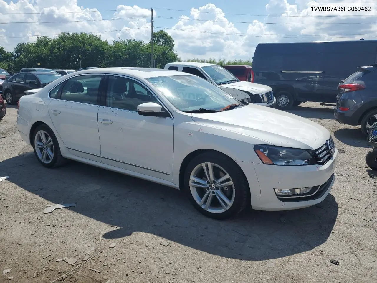 2015 Volkswagen Passat Se VIN: 1VWBS7A36FC069462 Lot: 62787865
