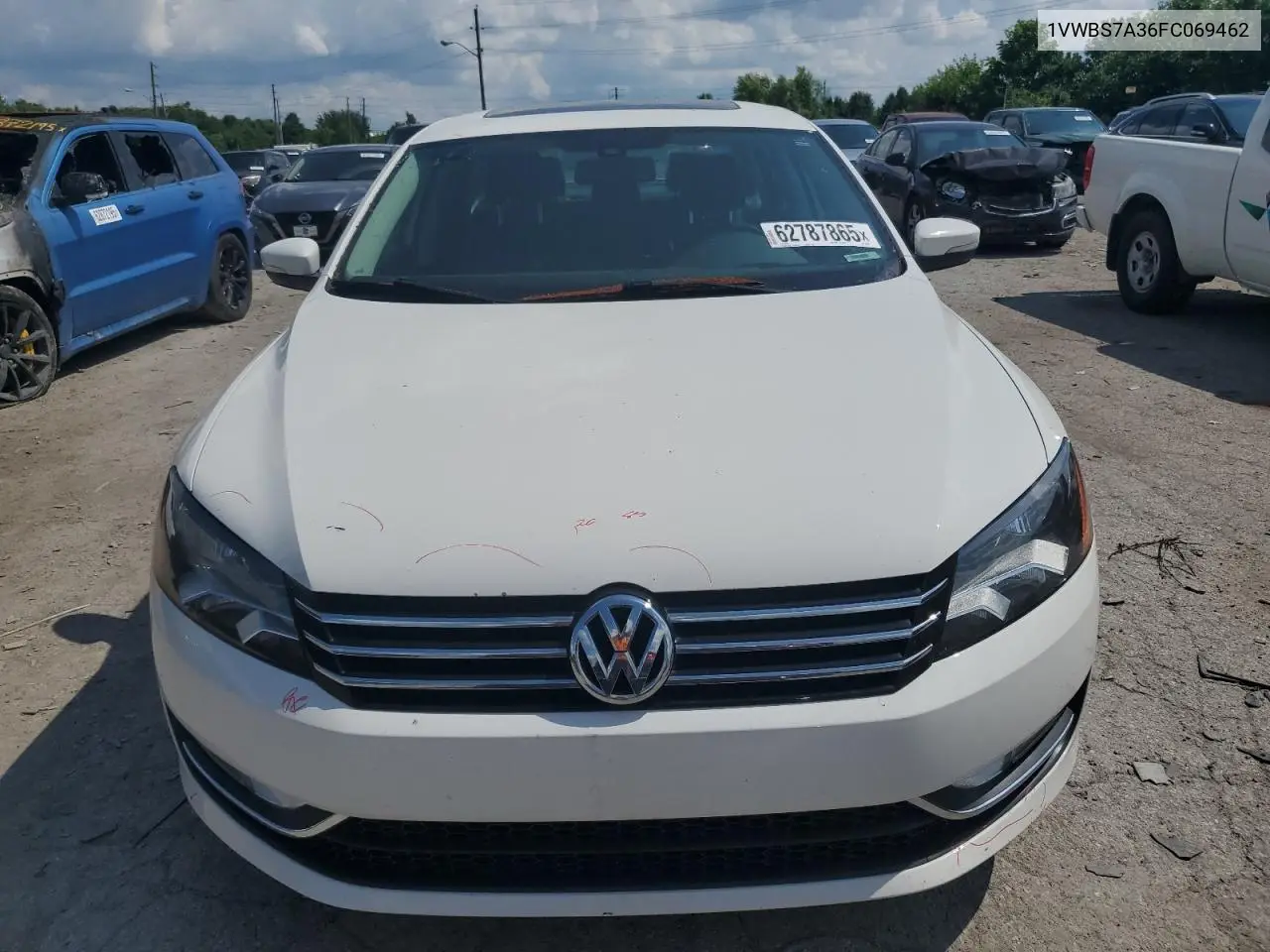 2015 Volkswagen Passat Se VIN: 1VWBS7A36FC069462 Lot: 62787865