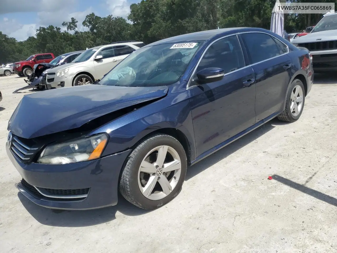 2015 Volkswagen Passat Se VIN: 1VWBS7A35FC065869 Lot: 63085175
