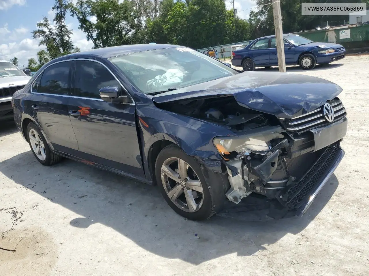 2015 Volkswagen Passat Se VIN: 1VWBS7A35FC065869 Lot: 63085175