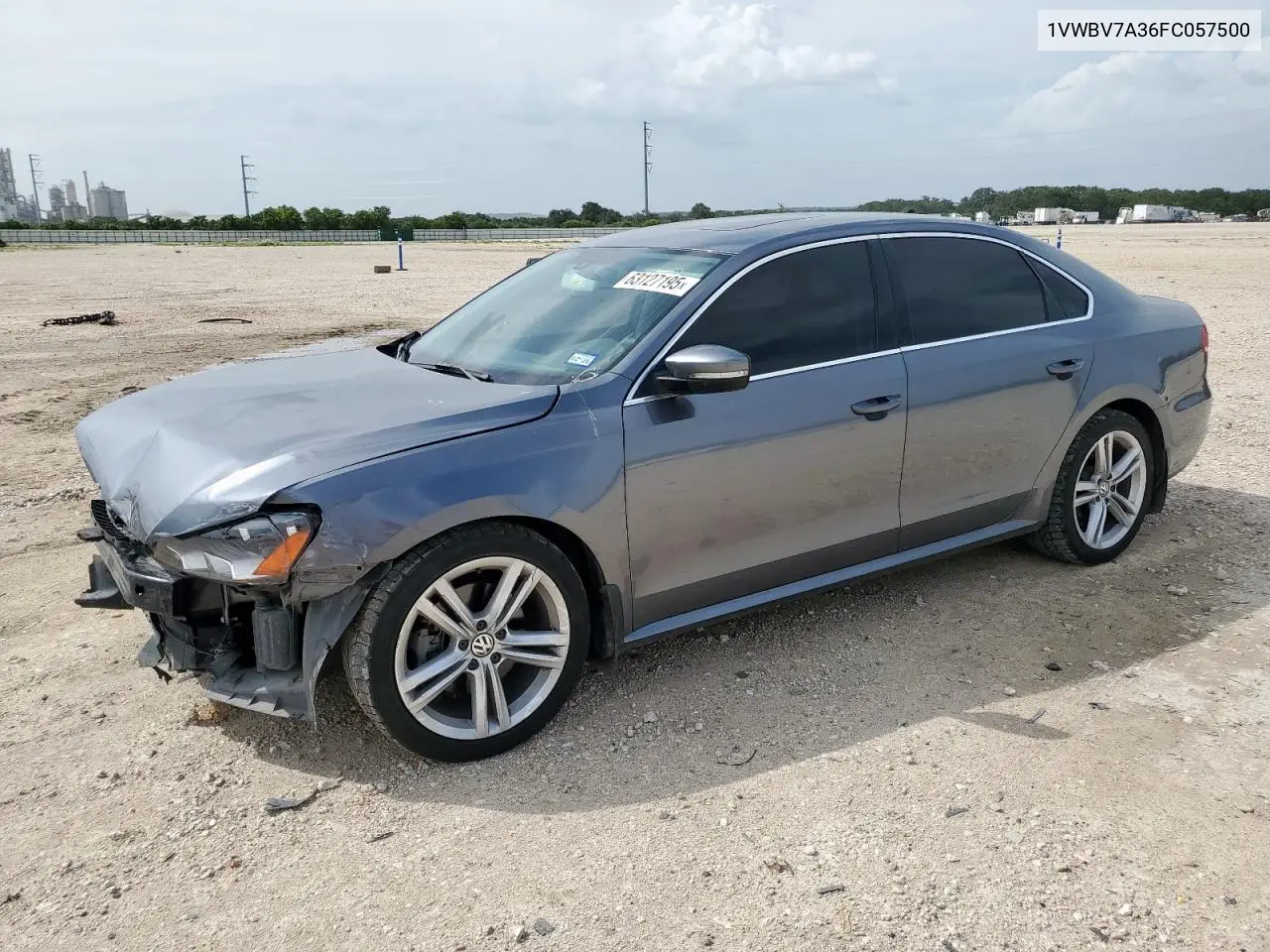 2015 Volkswagen Passat Se VIN: 1VWBV7A36FC057500 Lot: 63127195