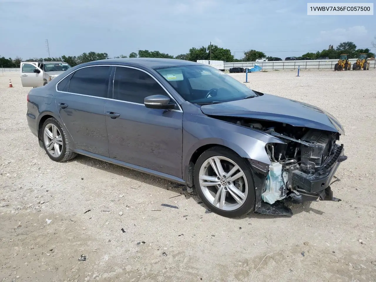 2015 Volkswagen Passat Se VIN: 1VWBV7A36FC057500 Lot: 63127195