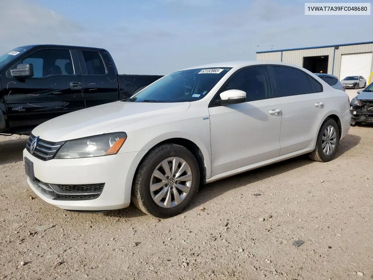 2015 Volkswagen Passat S VIN: 1VWAT7A39FC048680 Lot: 63153965