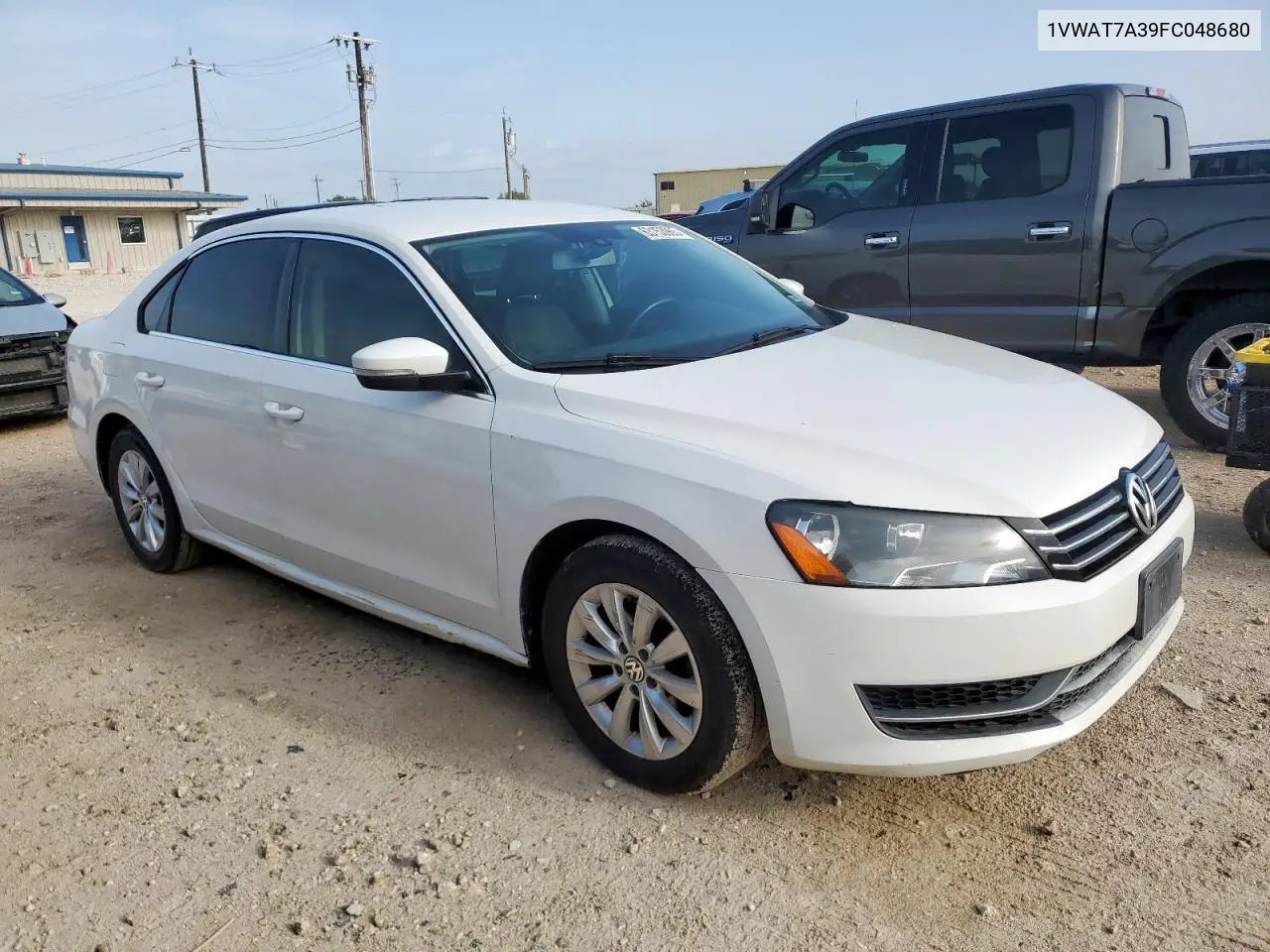 2015 Volkswagen Passat S VIN: 1VWAT7A39FC048680 Lot: 63153965