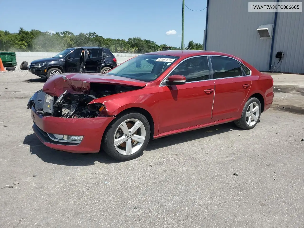 2015 Volkswagen Passat S VIN: 1VWAT7A39FC086605 Lot: 63161175
