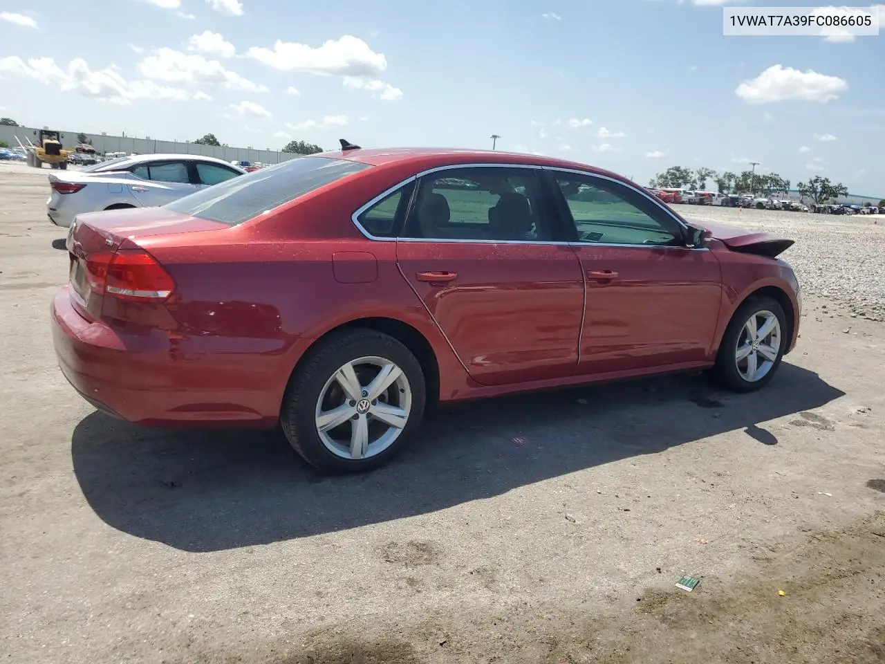 2015 Volkswagen Passat S VIN: 1VWAT7A39FC086605 Lot: 63161175