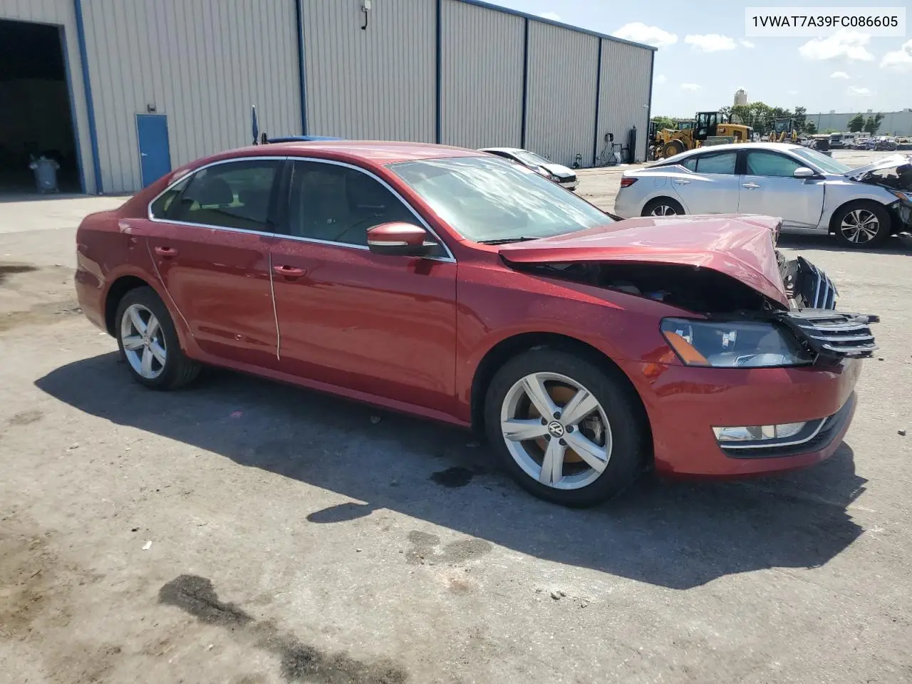 2015 Volkswagen Passat S VIN: 1VWAT7A39FC086605 Lot: 63161175