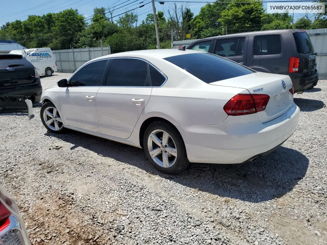 2015 Volkswagen Passat Se VIN: 1VWBV7A30FC065687 Lot: 63218375