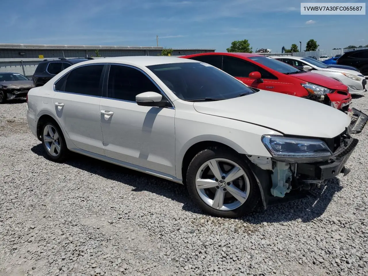 2015 Volkswagen Passat Se VIN: 1VWBV7A30FC065687 Lot: 63218375