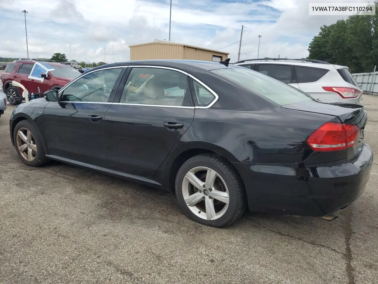 2015 Volkswagen Passat S VIN: 1VWAT7A38FC110294 Lot: 63344235
