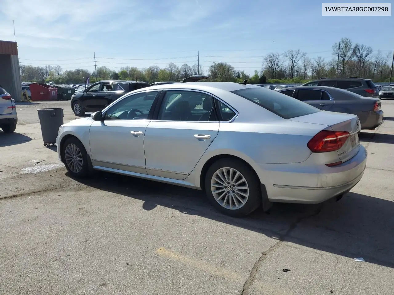 2016 Volkswagen Passat Se VIN: 1VWBT7A38GC007298 Lot: 54269325