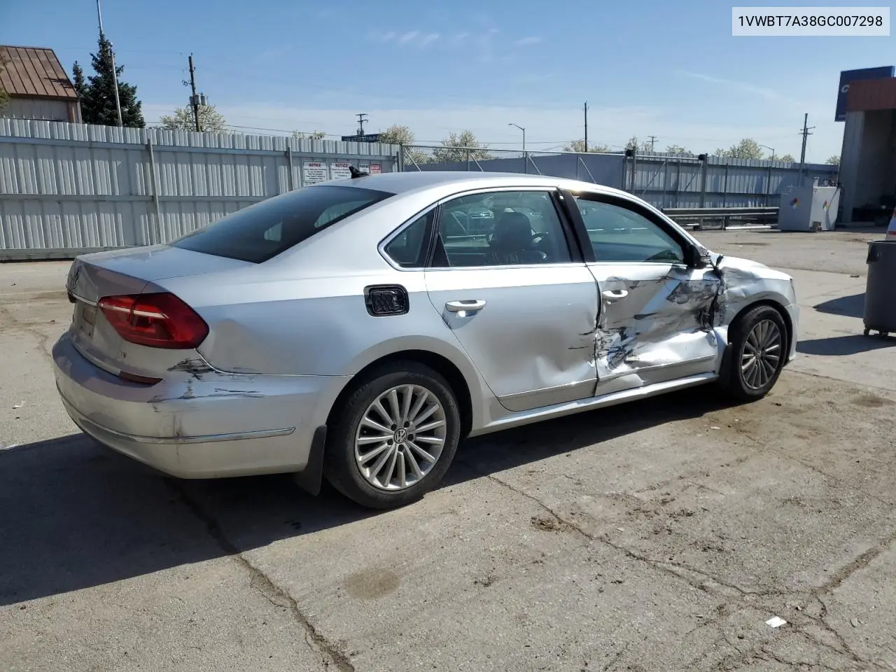 2016 Volkswagen Passat Se VIN: 1VWBT7A38GC007298 Lot: 54269325