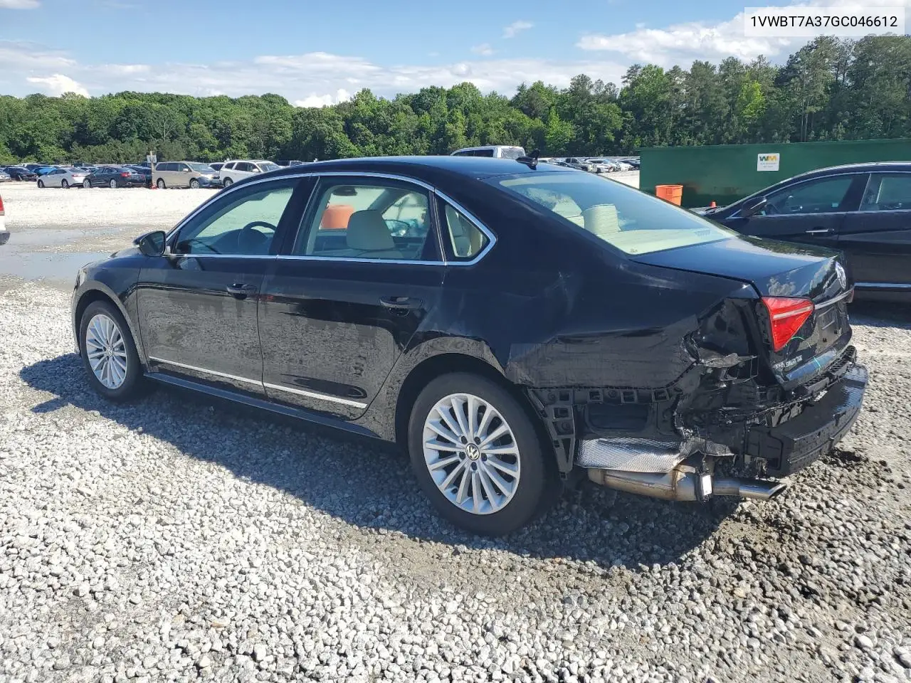 2016 Volkswagen Passat Se VIN: 1VWBT7A37GC046612 Lot: 56742675