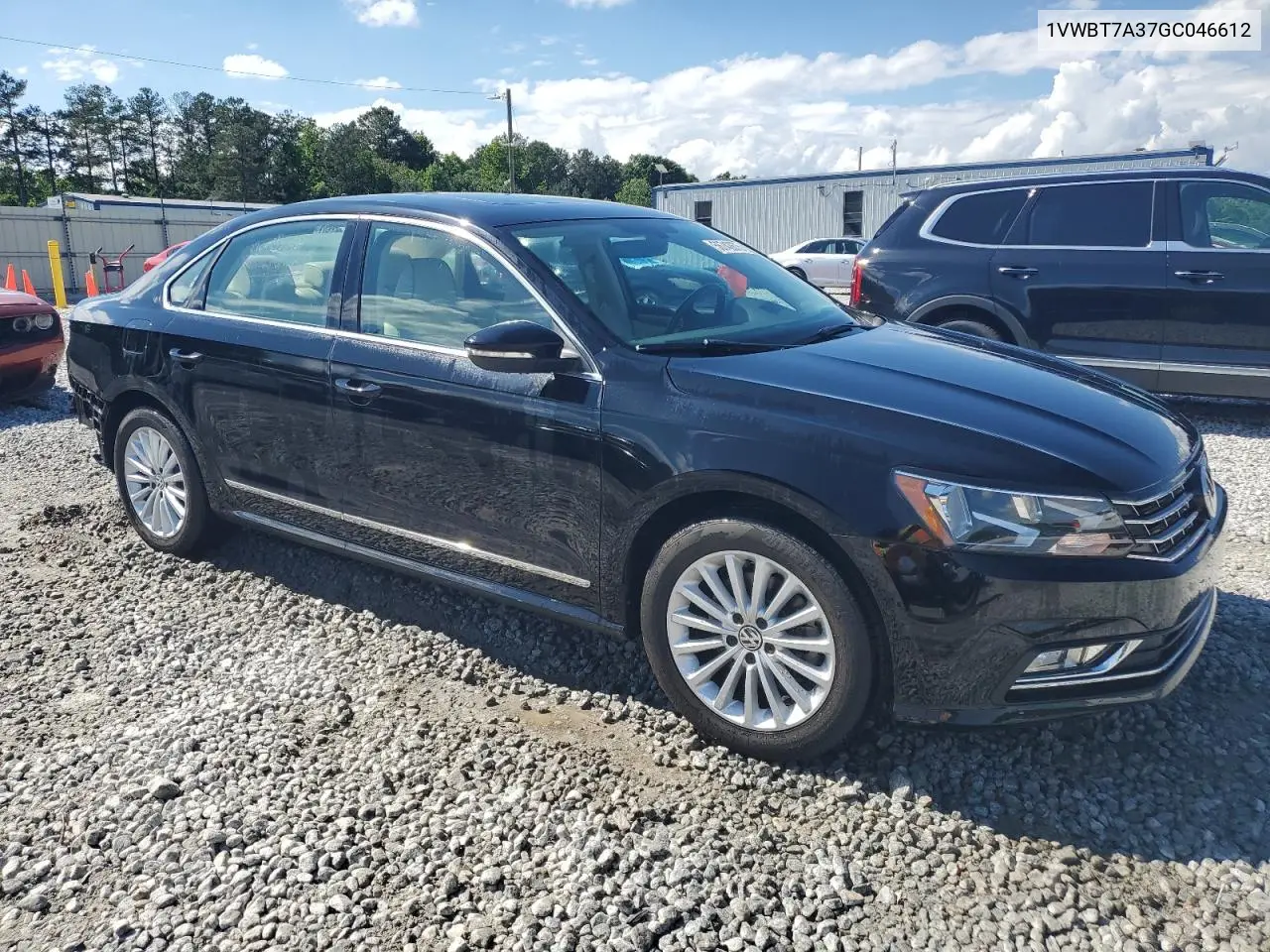 2016 Volkswagen Passat Se VIN: 1VWBT7A37GC046612 Lot: 56742675