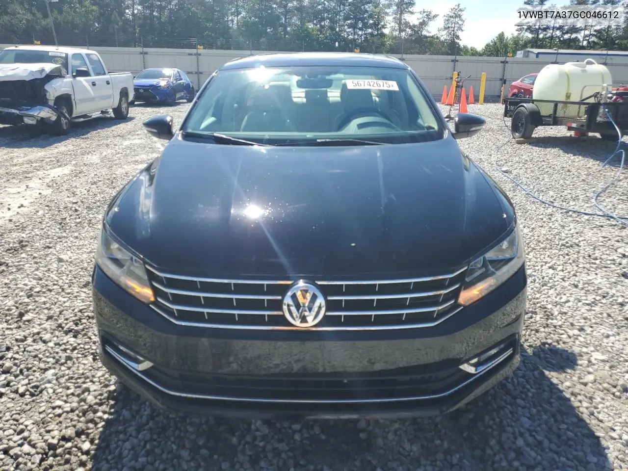 2016 Volkswagen Passat Se VIN: 1VWBT7A37GC046612 Lot: 56742675