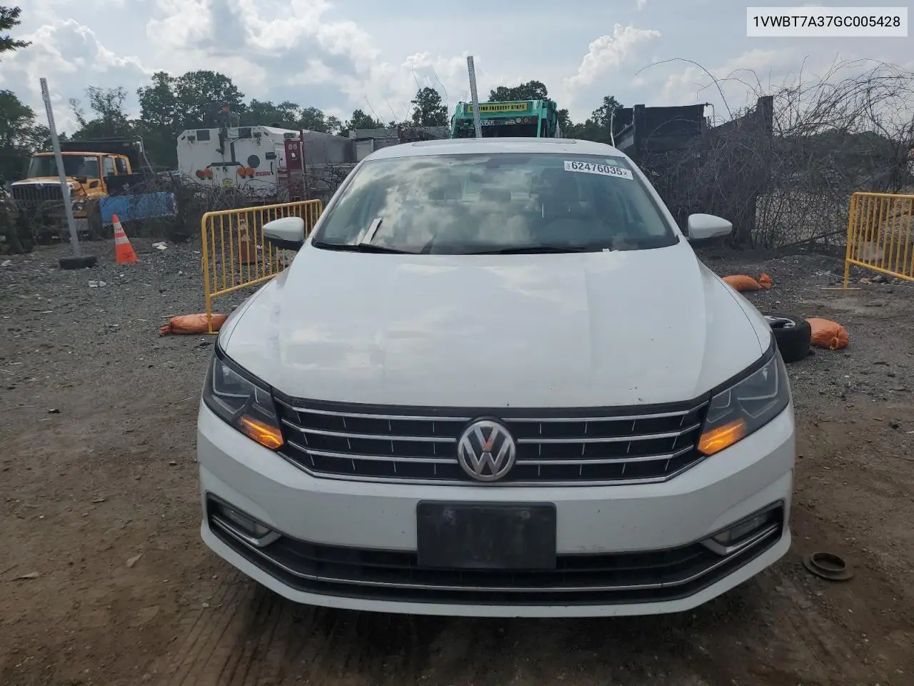 2016 Volkswagen Passat Se VIN: 1VWBT7A37GC005428 Lot: 62476035