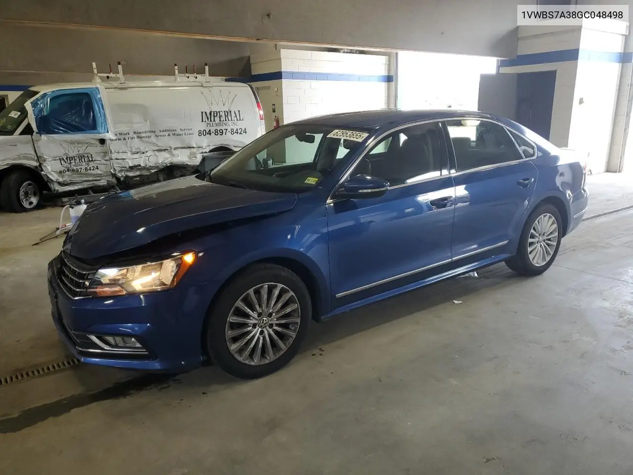 2016 Volkswagen Passat Se VIN: 1VWBS7A38GC048498 Lot: 62953655