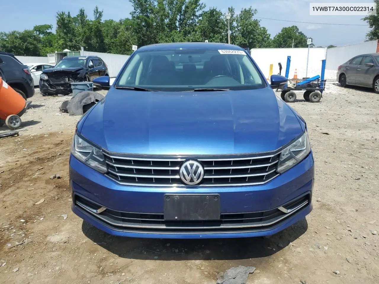 2016 Volkswagen Passat Se VIN: 1VWBT7A30GC022314 Lot: 63062275
