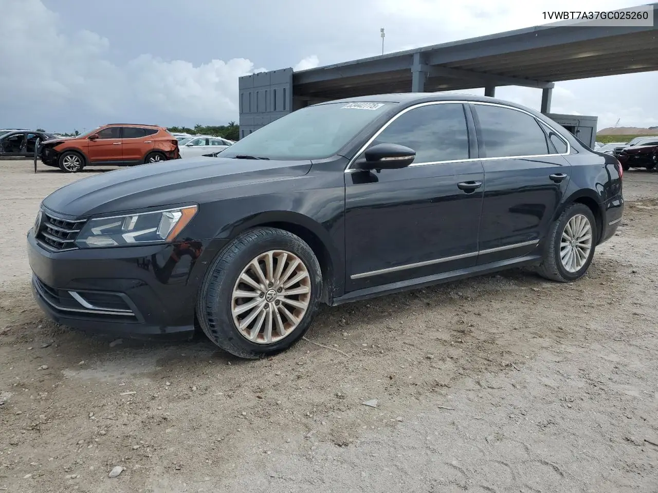 2016 Volkswagen Passat Se VIN: 1VWBT7A37GC025260 Lot: 63442775