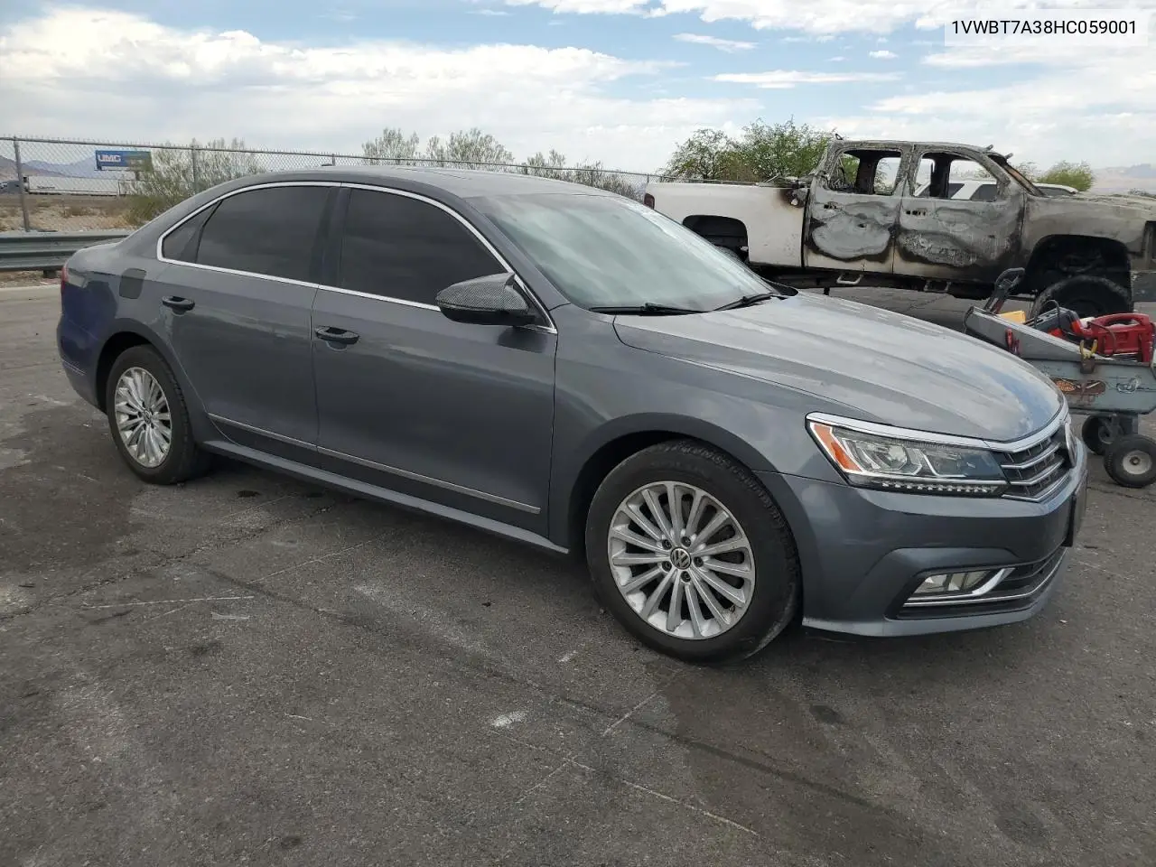 2017 Volkswagen Passat Se VIN: 1VWBT7A38HC059001 Lot: 54264535