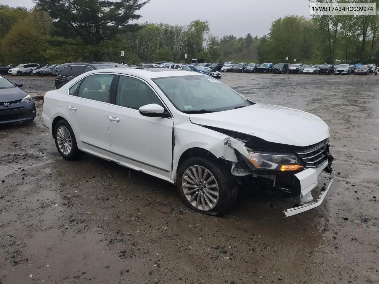 2017 Volkswagen Passat Se VIN: 1VWBT7A34HC039974 Lot: 56467785