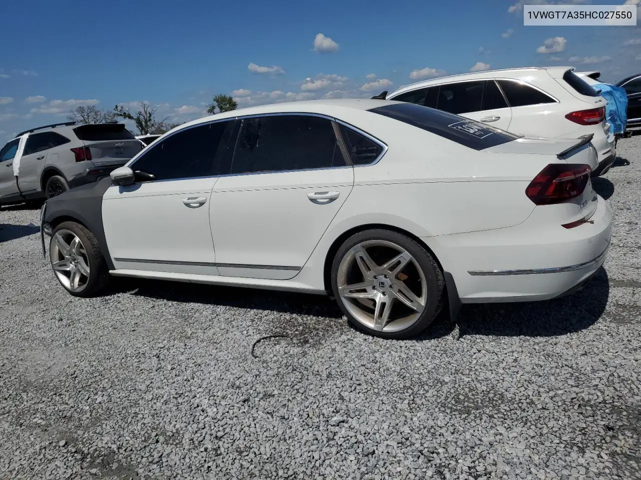 2017 Volkswagen Passat Se VIN: 1VWGT7A35HC027550 Lot: 56913715