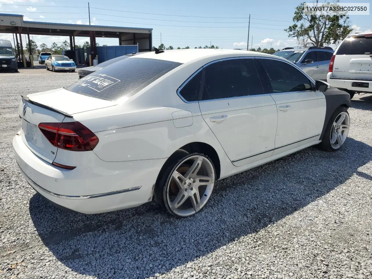 2017 Volkswagen Passat Se VIN: 1VWGT7A35HC027550 Lot: 56913715