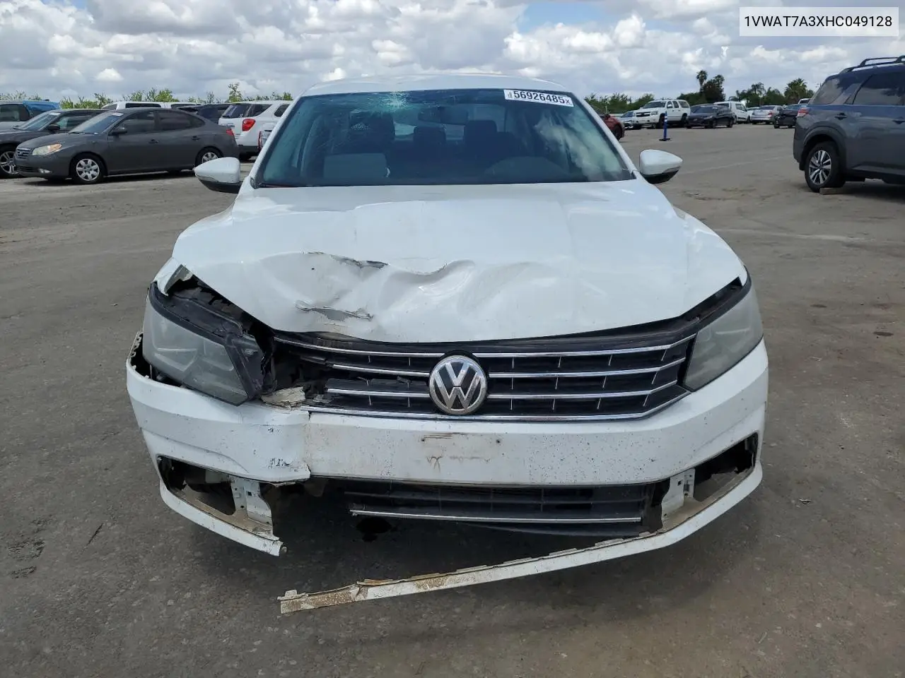 2017 Volkswagen Passat S VIN: 1VWAT7A3XHC049128 Lot: 56926485