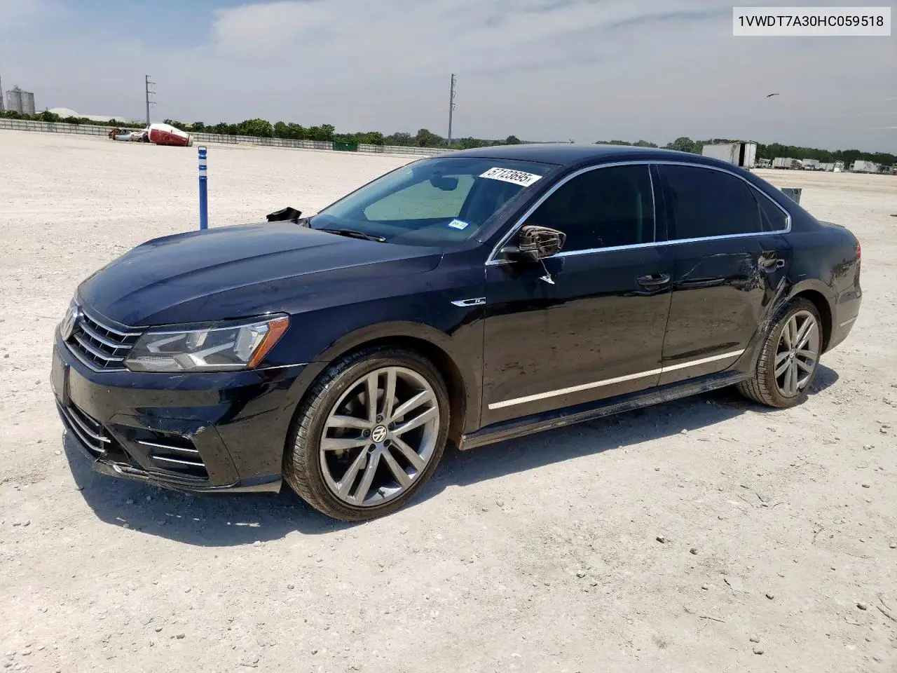 2017 Volkswagen Passat R-Line VIN: 1VWDT7A30HC059518 Lot: 57123695