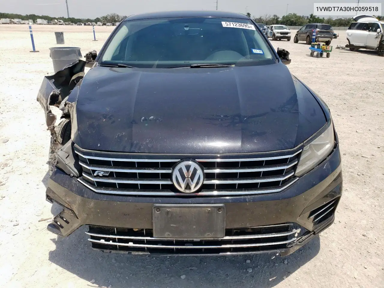 2017 Volkswagen Passat R-Line VIN: 1VWDT7A30HC059518 Lot: 57123695