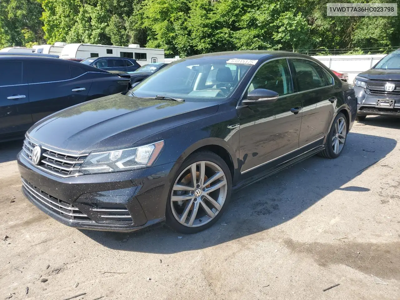 2017 Volkswagen Passat R-Line VIN: 1VWDT7A36HC023798 Lot: 61015175