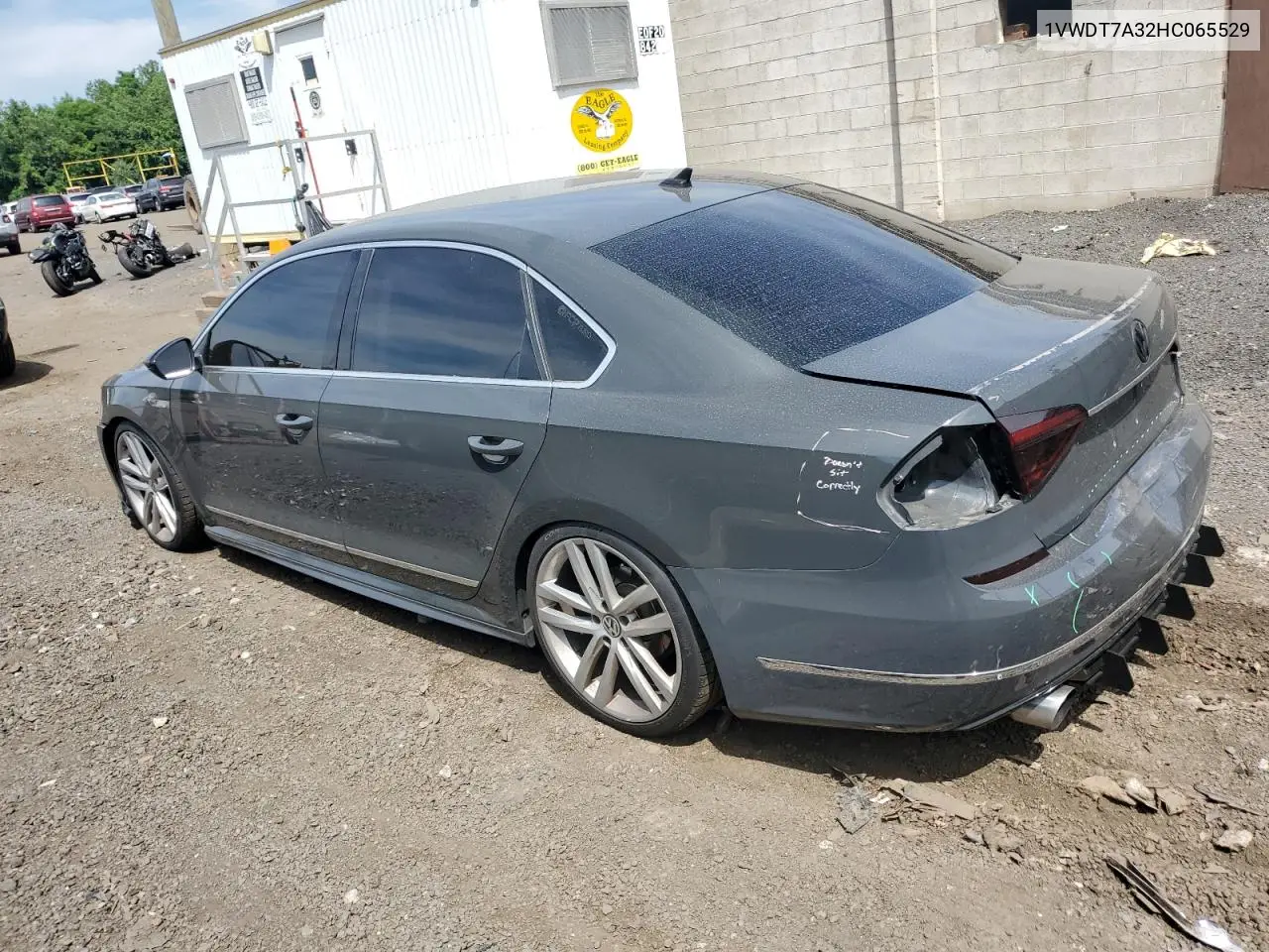 2017 Volkswagen Passat R-Line VIN: 1VWDT7A32HC065529 Lot: 61217965