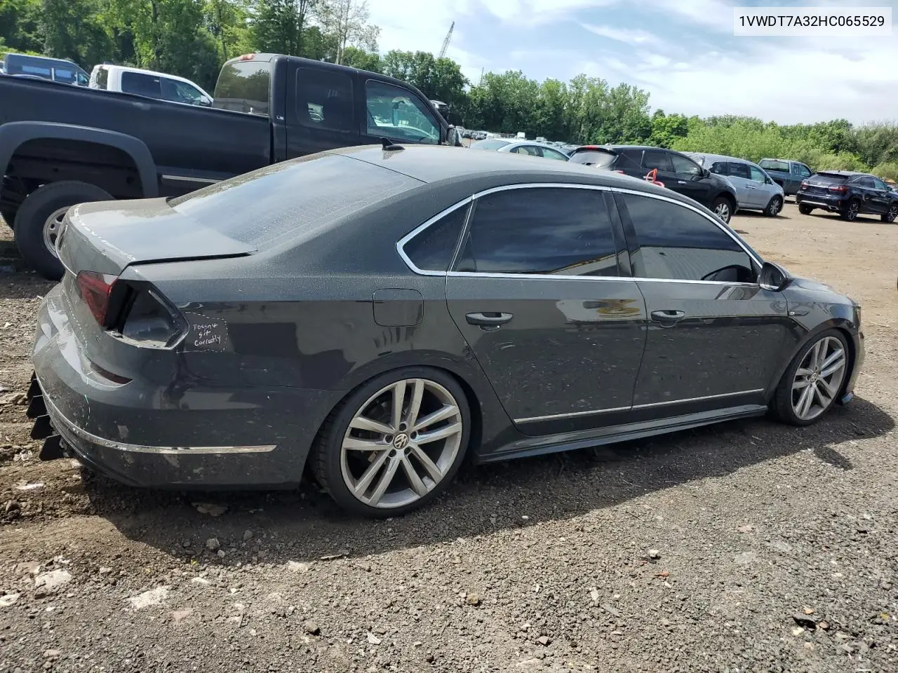 2017 Volkswagen Passat R-Line VIN: 1VWDT7A32HC065529 Lot: 61217965