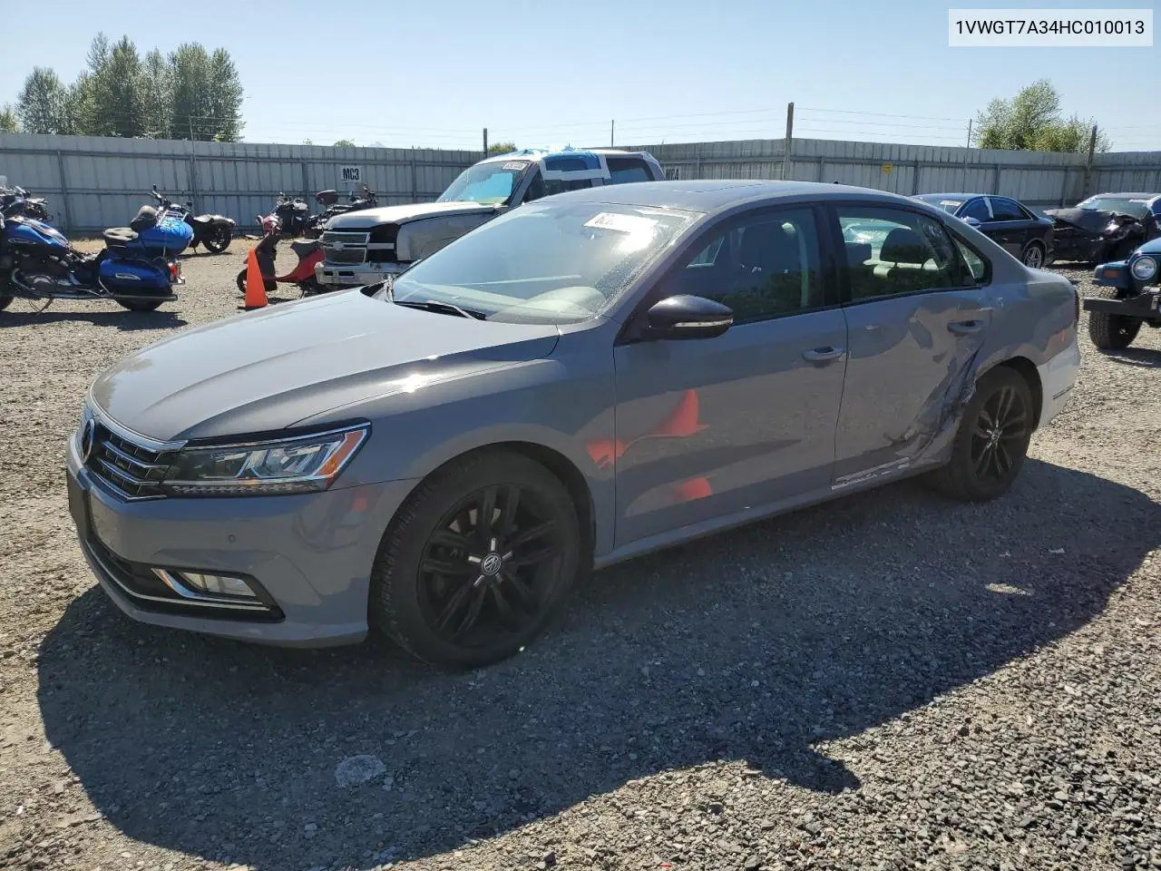 2017 Volkswagen Passat Se VIN: 1VWGT7A34HC010013 Lot: 62091635