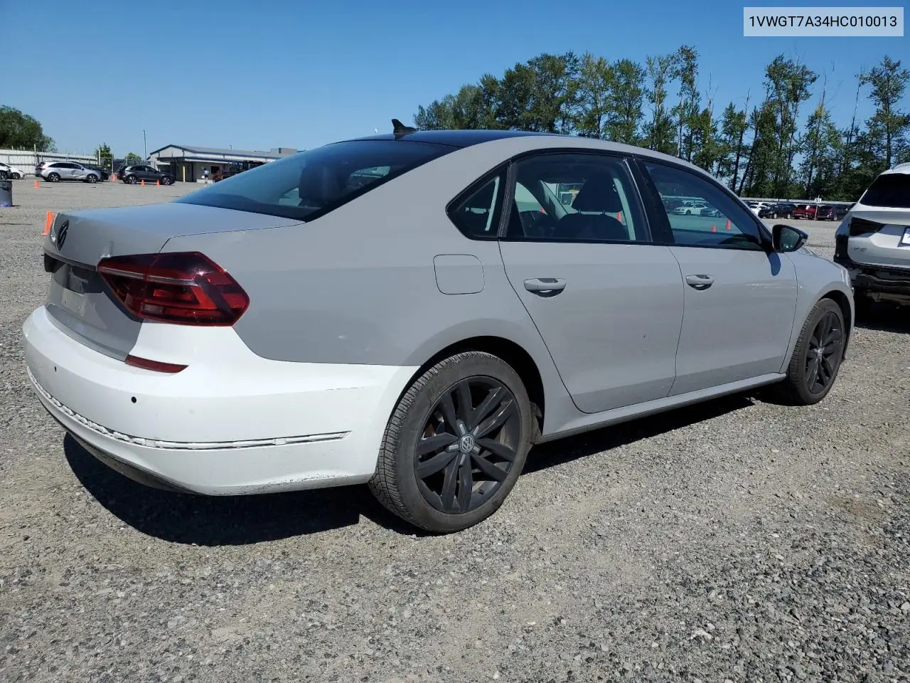 2017 Volkswagen Passat Se VIN: 1VWGT7A34HC010013 Lot: 62091635