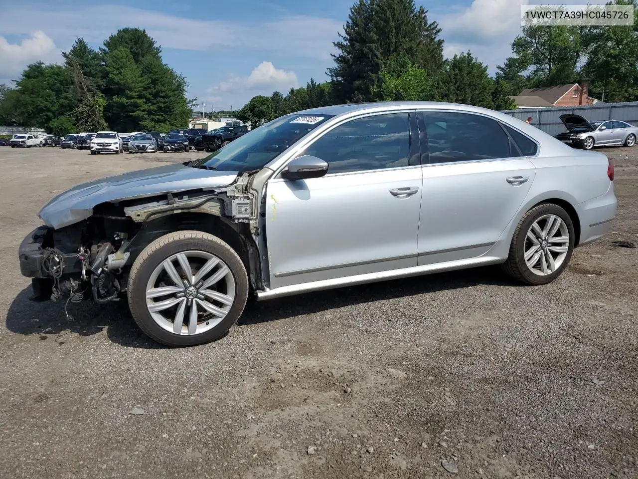 2017 Volkswagen Passat Sel Premium VIN: 1VWCT7A39HC045726 Lot: 62747425