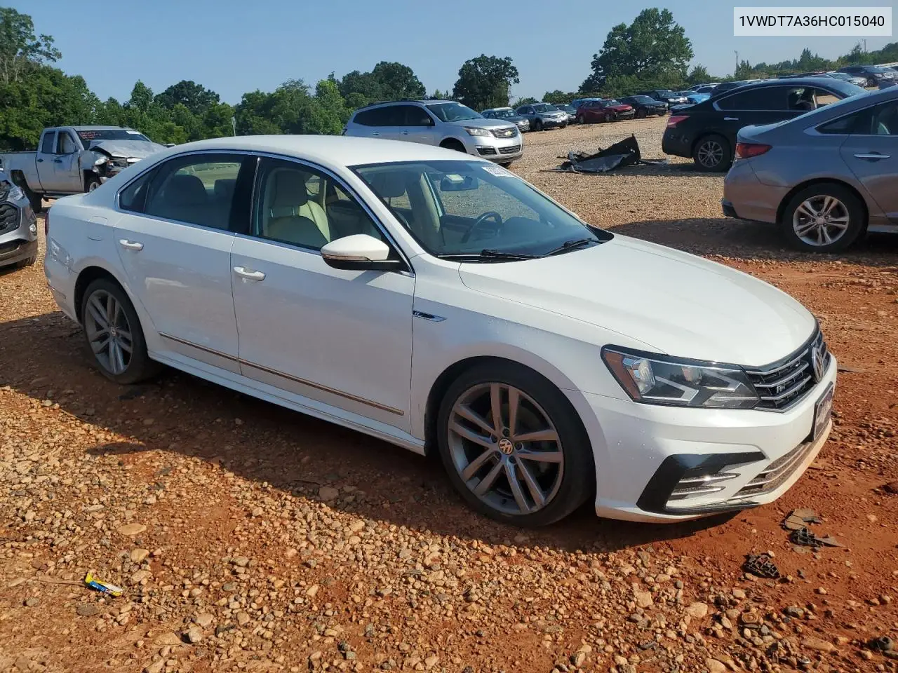 2017 Volkswagen Passat R-Line VIN: 1VWDT7A36HC015040 Lot: 62837435
