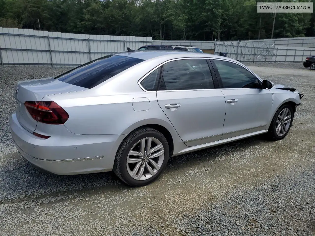 2017 Volkswagen Passat Sel Premium VIN: 1VWCT7A38HC062758 Lot: 63094345
