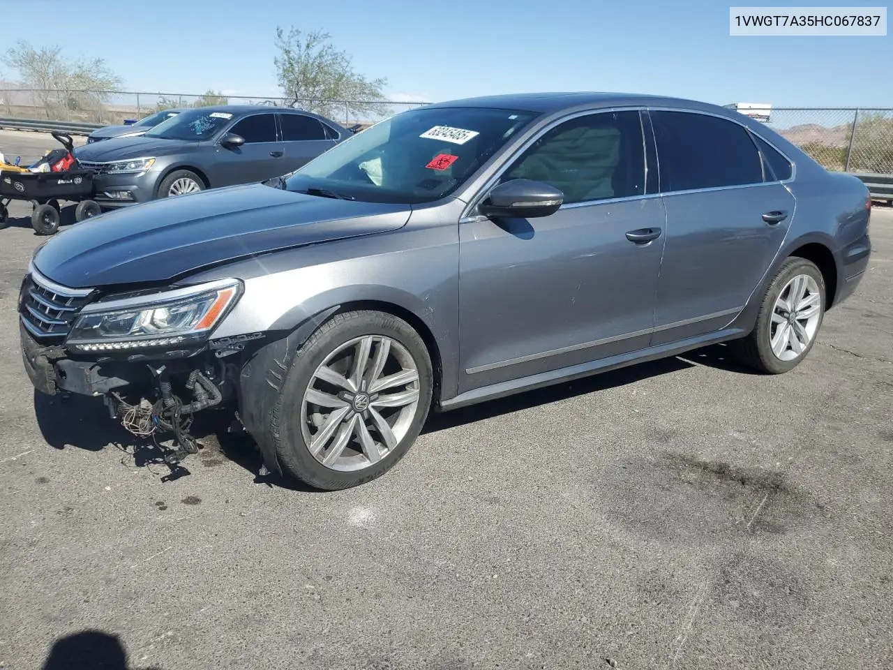 2017 Volkswagen Passat Se VIN: 1VWGT7A35HC067837 Lot: 63245485