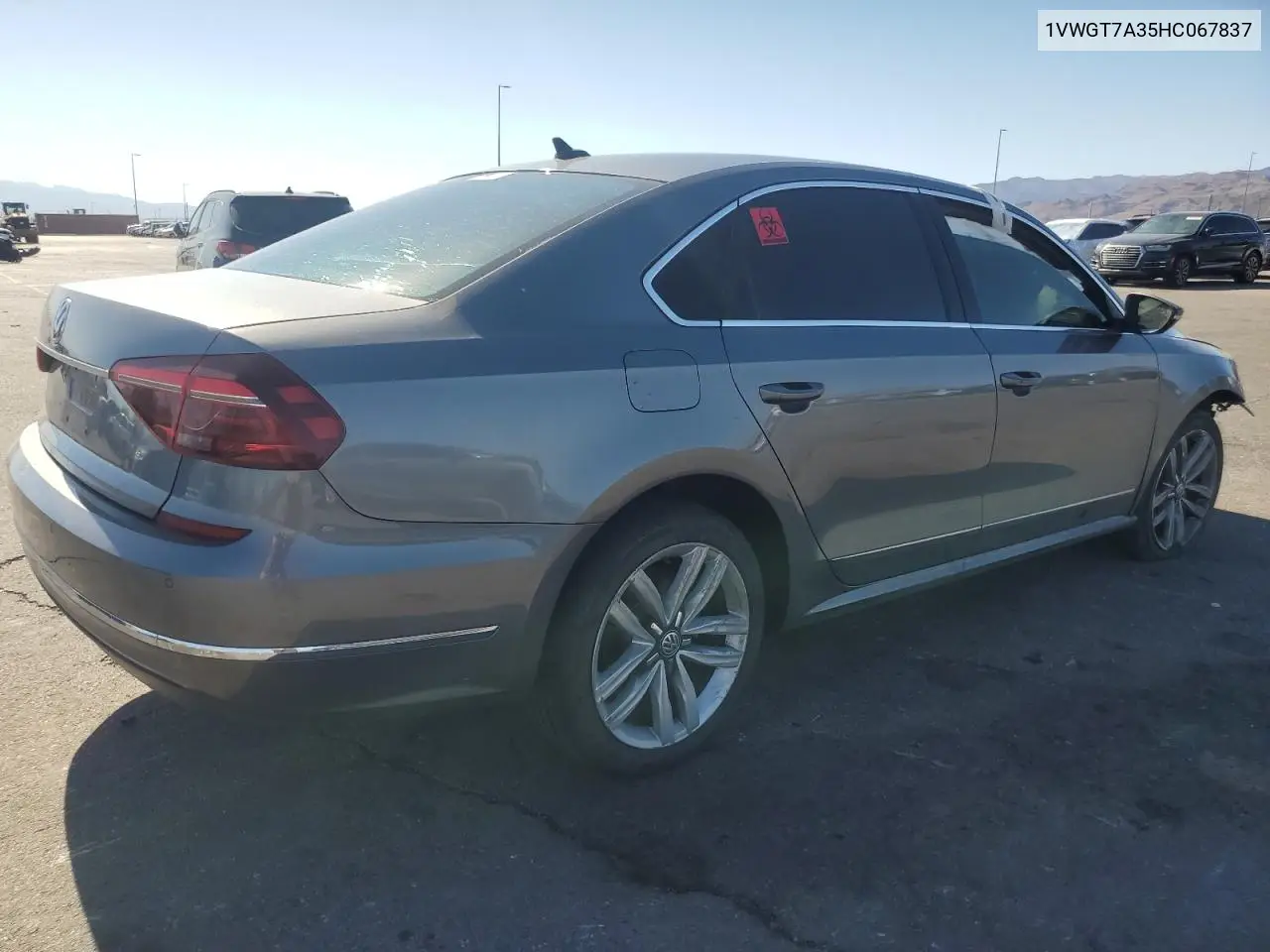 2017 Volkswagen Passat Se VIN: 1VWGT7A35HC067837 Lot: 63245485