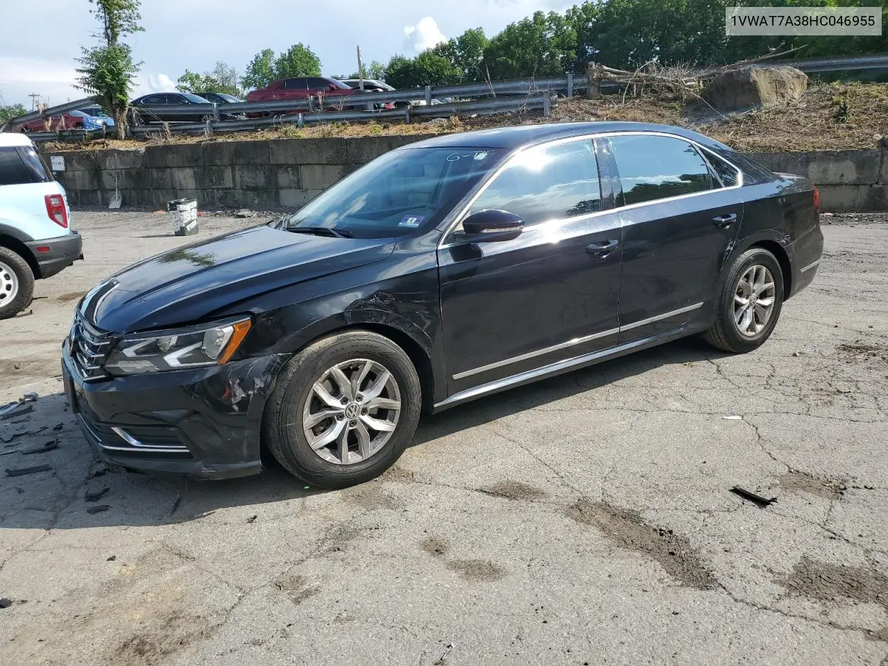 2017 Volkswagen Passat S VIN: 1VWAT7A38HC046955 Lot: 63347285