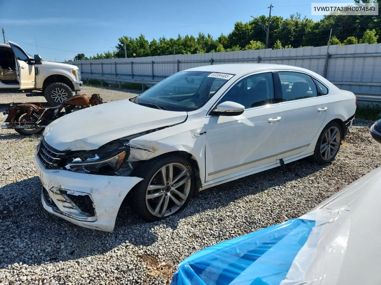 2017 Volkswagen Passat R-Line VIN: 1VWDT7A38HC074543 Lot: 63384485