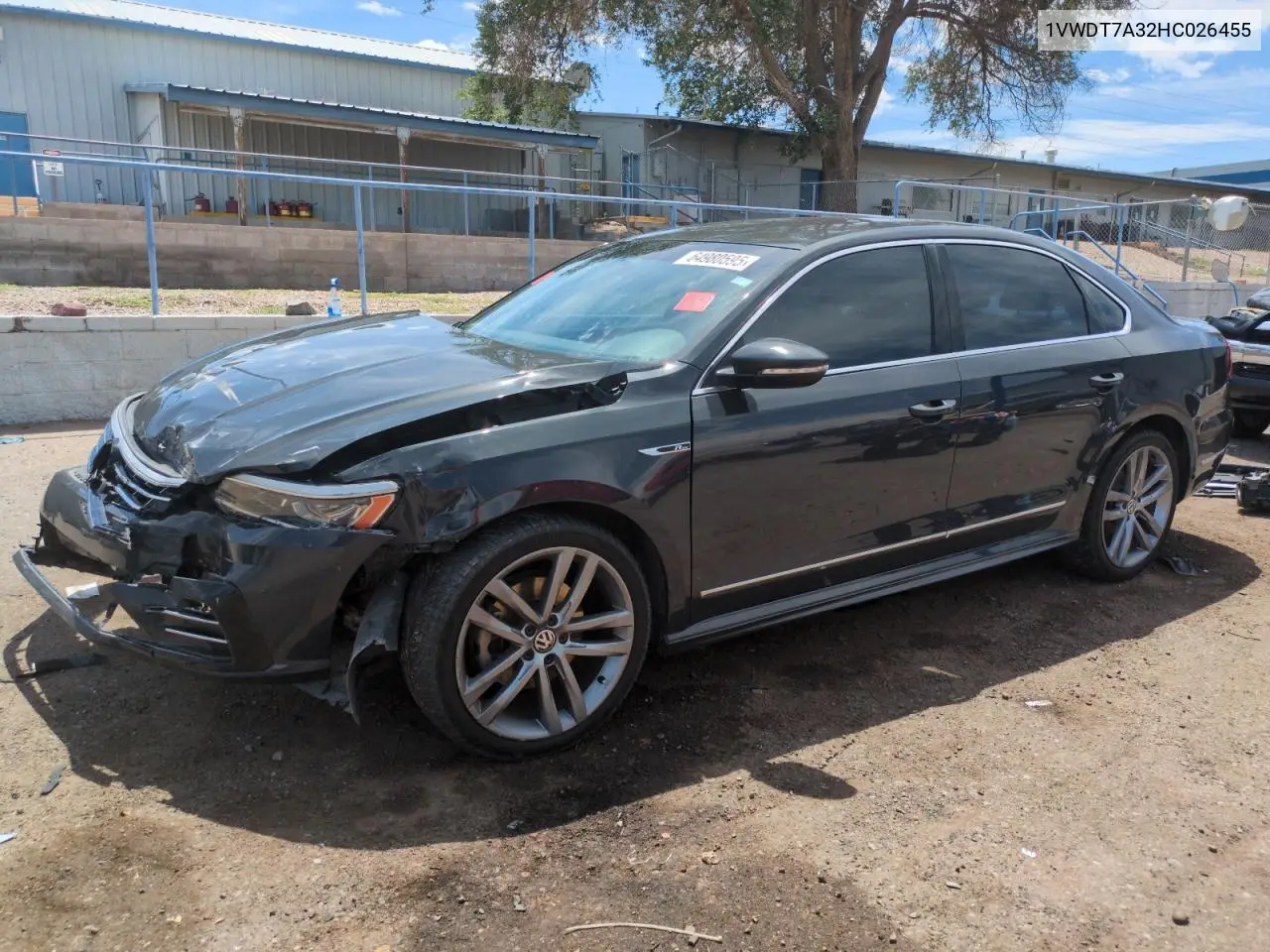 2017 Volkswagen Passat R-Line VIN: 1VWDT7A32HC026455 Lot: 64980595