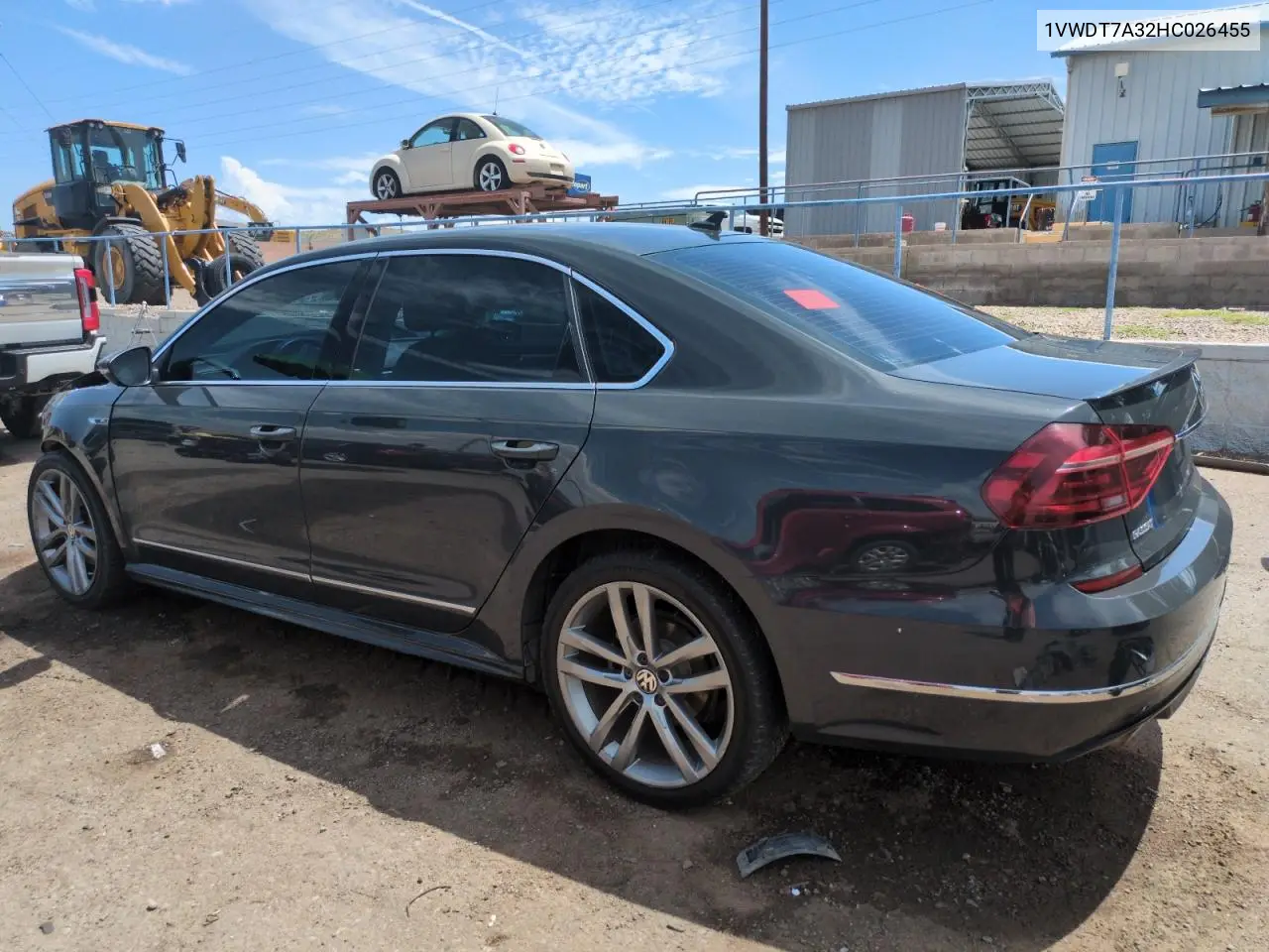 2017 Volkswagen Passat R-Line VIN: 1VWDT7A32HC026455 Lot: 64980595