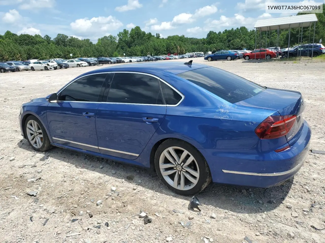 2017 Volkswagen Passat Se VIN: 1VWGT7A36HC067099 Lot: 65223195