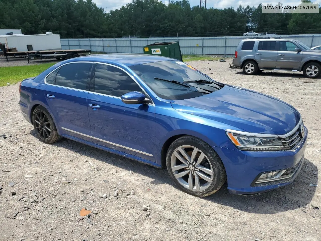 2017 Volkswagen Passat Se VIN: 1VWGT7A36HC067099 Lot: 65223195